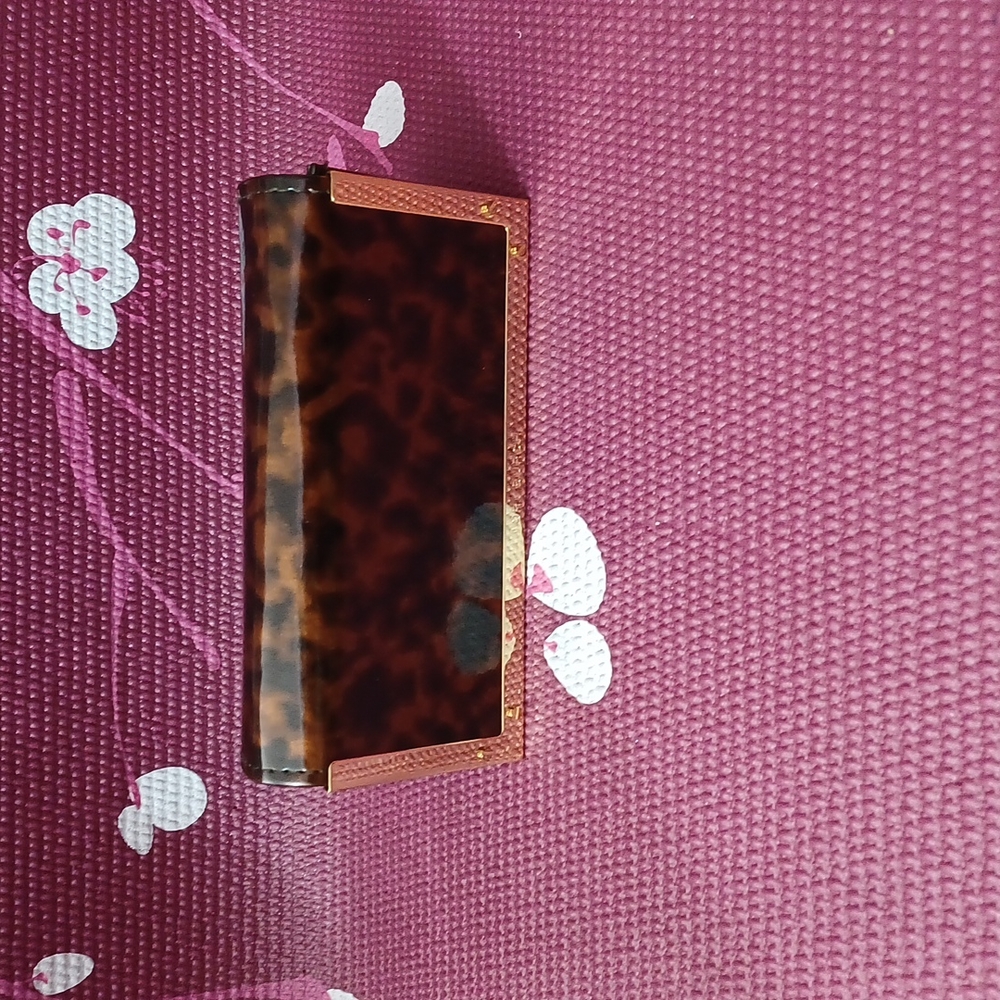 Tory Burch Tortoise Shell and Rose Gold Sunglasses Case